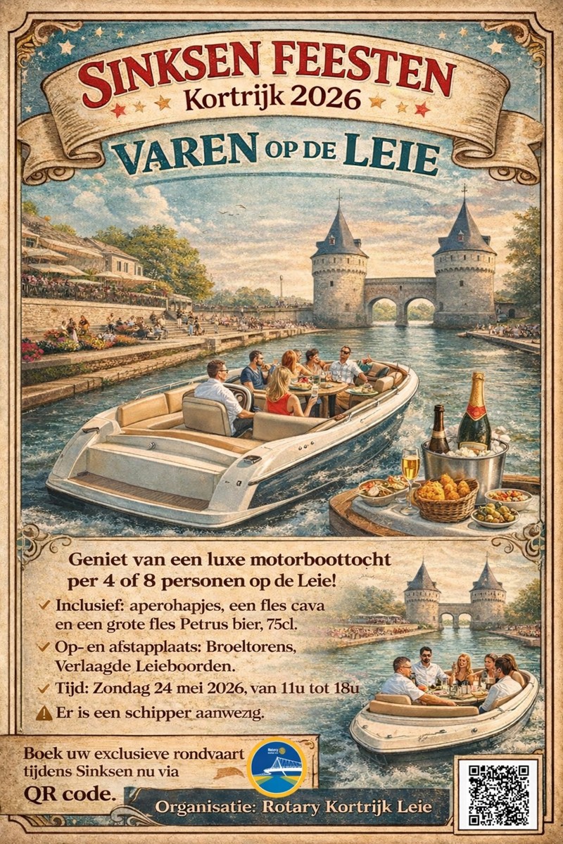 Rotary Leie - boottocht